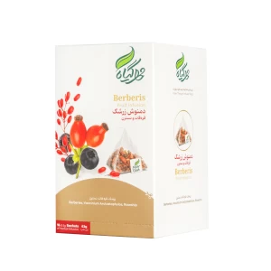 دمنوش هرمی زرشک 18عددی مهرگیاه