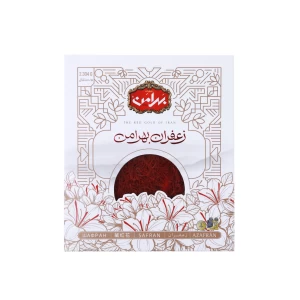 زعفران سرگل نیم مثقال قوطی بهرامن