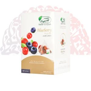 دمنوش هرمی بلوبری 18عددی مهرگیاه