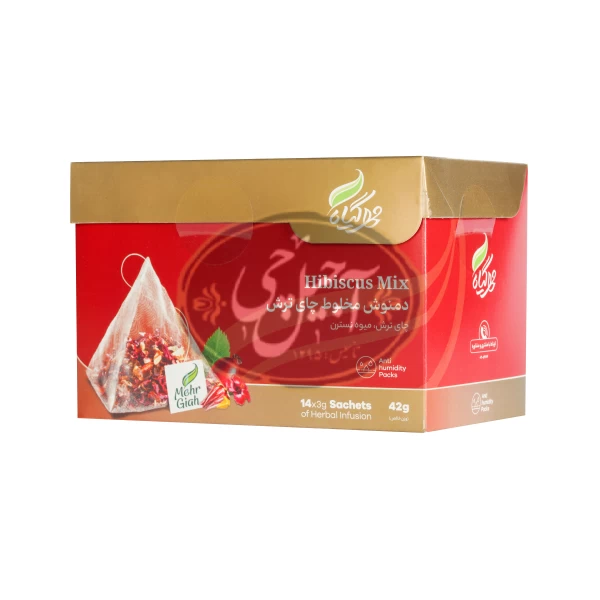 دمنوش هرمی چای ترش 14عددی مهرگیاه