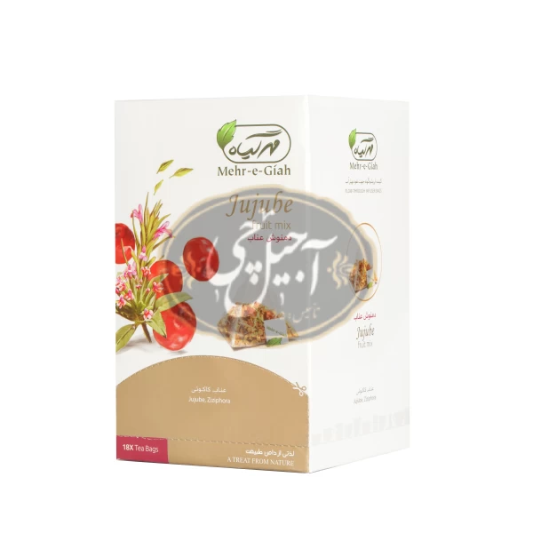 دمنوش هرمی عناب 18عددی مهرگیاه