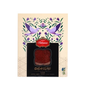 زعفران سرگل2مثقال قوطی بهرامن