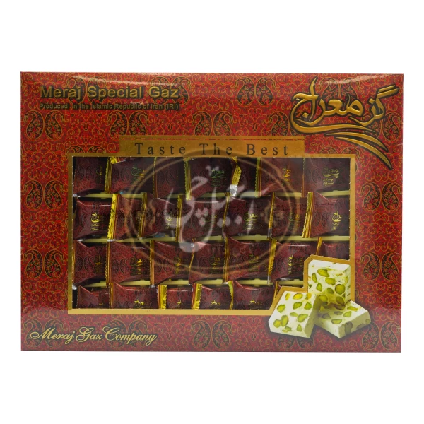 گز مخلوط 30% طرح ترمه 400گرمی معراج